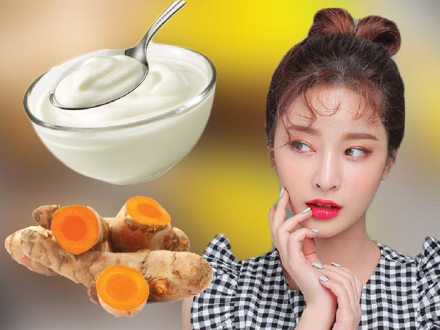 Trị mụn, làm trắng da chỉ với công thức mặt nạ nghệ sữa chua cực dễ làm!