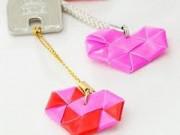 Tự tay làm móc khoá hình trái tim từ ống hút siêu dễ để tặng người thương