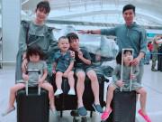 Giải trí - "Đội quân" 4 con của Lý Hải - Minh Hà đáng yêu hết nấc ở nước ngoài