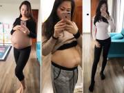 Bà bầu - Mẹ mang thai đôi bụng siêu to về dáng chỉ sau 1 tháng bằng những tuyệt chiêu đơn giản