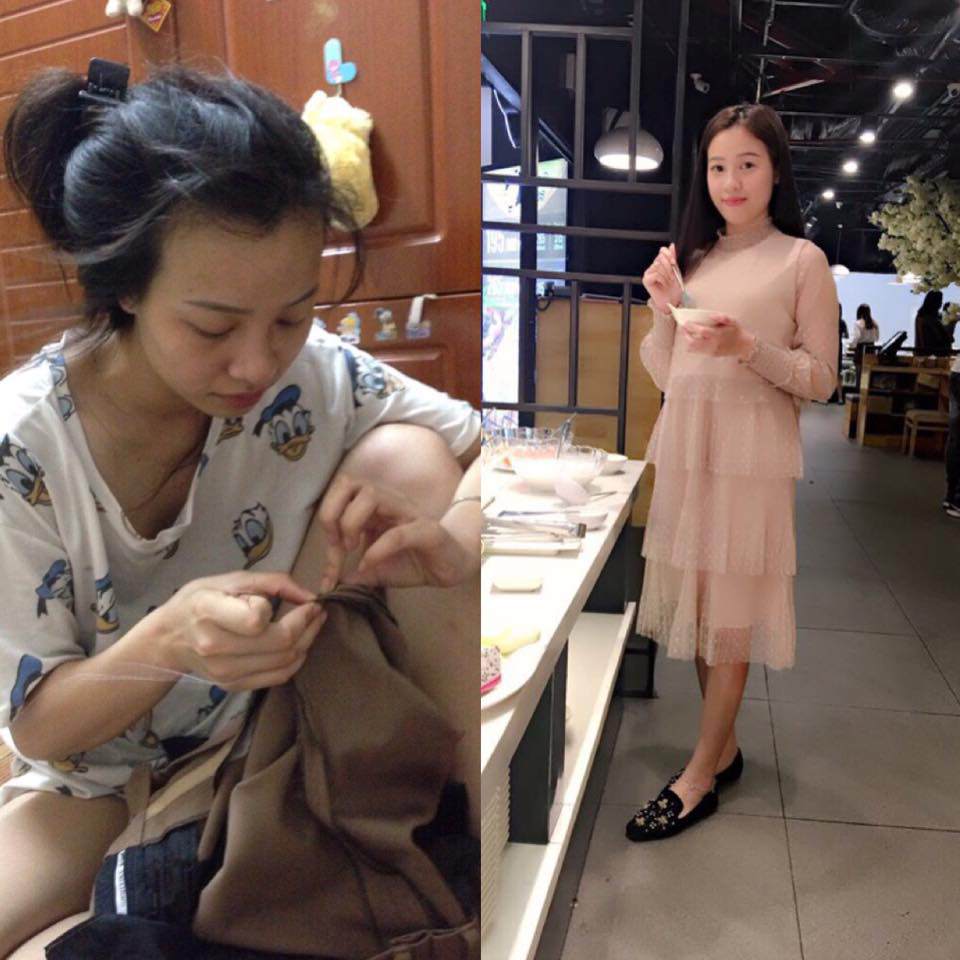 Chị em chia sẻ ảnh amp;#34;biến hìnhamp;#34; trước và sau tết, nhan sắc khác nhau một trời một vực! - 12