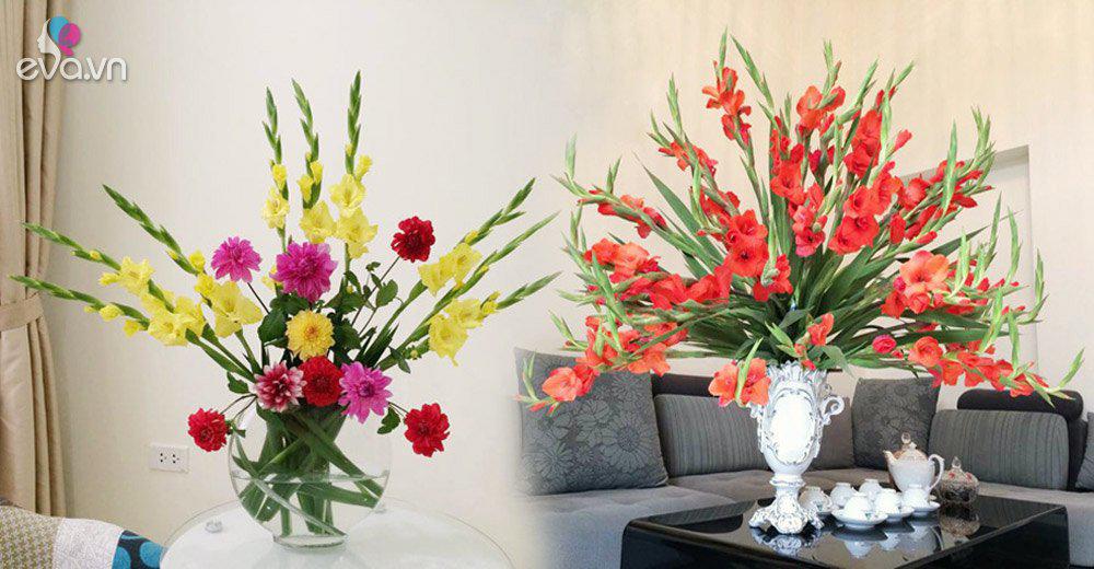 Đâu chỉ tỏa tròn mới đẹp, hoa lay ơn còn nhiều cách cắm độc lạ khác ai ...