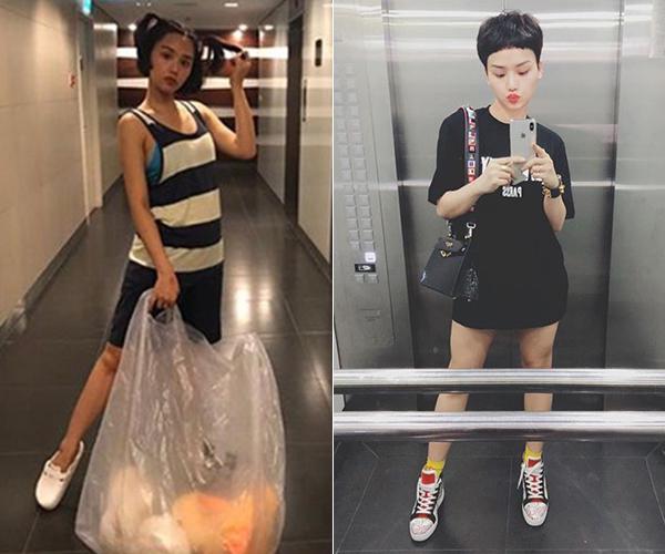 Các sao bỏ lớp trang điểm: lúc ra đường như amp;#34;nữ hoàngamp;#34;, khi ở nhà bình dị đáng yêu! - 2