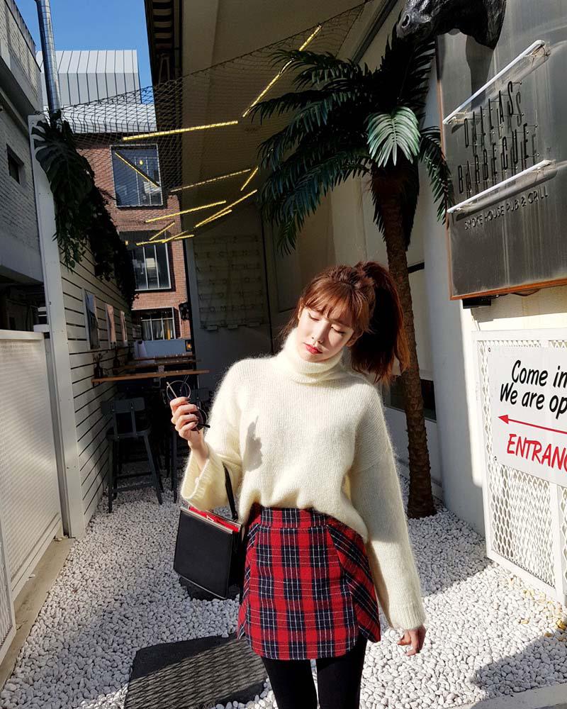 Chân váy kẻ caro ngắn mini chữ A kẻ sọc caro đẹp Hàn Quốc chơi dạo phố  -SK103