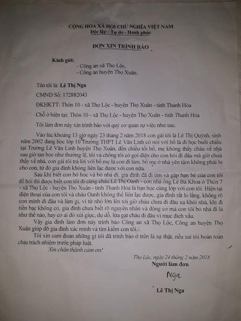 Hai nữ sinh lớp 10 amp;#34;mất tíchamp;#34; bí ẩn kèm lời nhắn từ số điện thoại lạ - 2