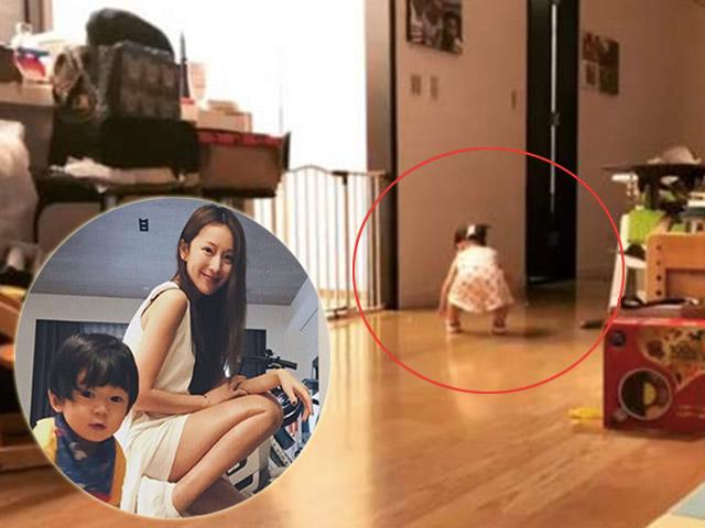 Đang quay clip, con bỗng nhặt táo dưới đất ăn ngon lành, nữ diễn viên phản ứng cực bình tĩnh