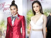 Làng sao - Thanh Hằng kín như bưng, đọ sắc với "hot girl trà sữa" hở bạo tại buổi ra mắt phim mới