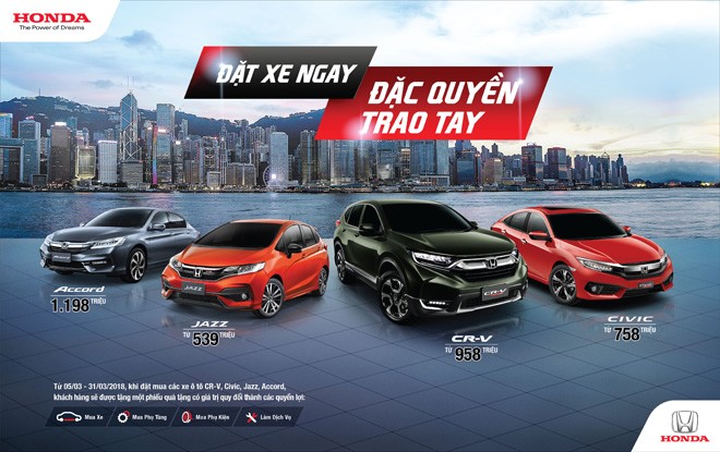 Honda Việt Nam công bố giá bán lẻ các mẫu ôtô và khuyến mãi đặc biệt - 1