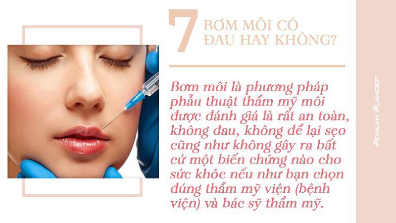 Tuy nhiên nếu bị lở miệng nên dùng thuốc phòng ngừa trước khi bơm môi 2 ngày. 
