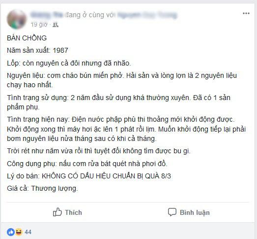 Cười rớt hàm với những màn “rao bán chồng” vì tội “không có dấu hiệu chuẩn bị quà 8/3”! - 1