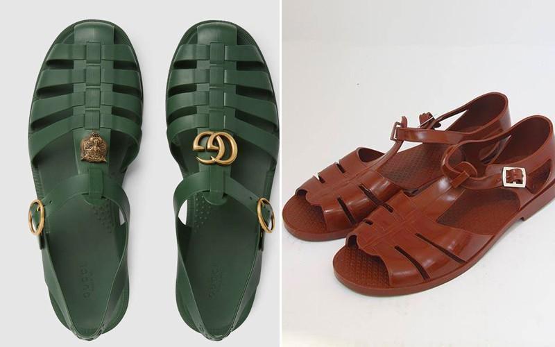 Mẫu sandals mới của Gucci có giá 11 triệu đồng nhưng chẳng khác gì dép rọ!

