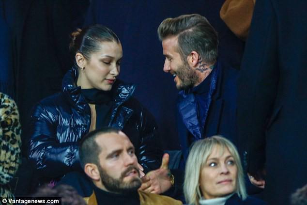 Có vợ đẹp, con đáng yêu, Beckham vẫn nhìn amp;#34;không chớp mắtamp;#34; gái đẹp Bella Hadid - 2