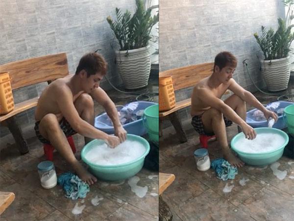 8/3, hotmom Thuỷ Anh khoe ông xã Đăng Khôi giặt núi áo quần cho con khiến chị em nức nở - 1