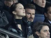 Giải trí - Có vợ đẹp, con đáng yêu, Beckham vẫn nhìn "không chớp mắt" gái đẹp Bella Hadid
