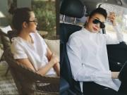 Thời trang - Tăng Thanh Hà, Thanh Hằng và loạt mỹ nhân đồng loạt diện sơ mi trắng tinh giản