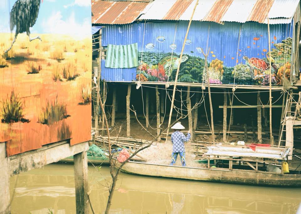 Giới trẻ rộn ràng check-in làng bích họa mới toanh ở Đồng Tháp - 3