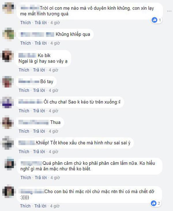 Kéo váy cho con bú hớ hênh lộ cả nội y, bà mẹ khiến dân mạng bùng nổ tranh cãi - 3