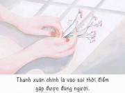 Yêu - Đúng người - sai thời điểm, ấy chính là "thanh xuân"