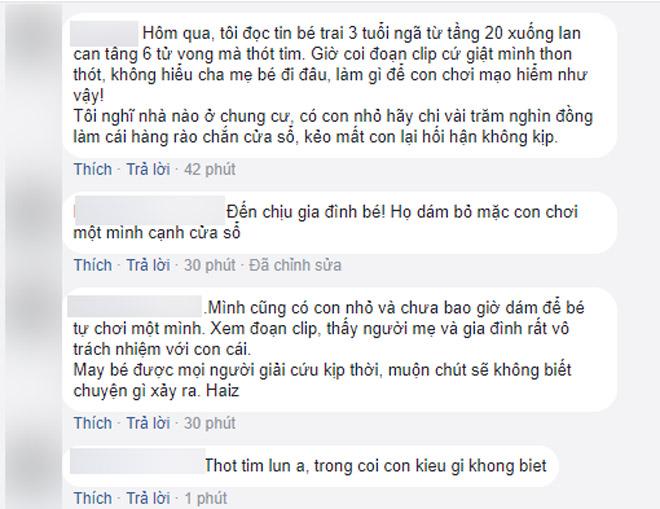 Thót tim cảnh bé trai 3 tuổi một mình đứng trước lan can cửa sổ tầng 11 - 4
