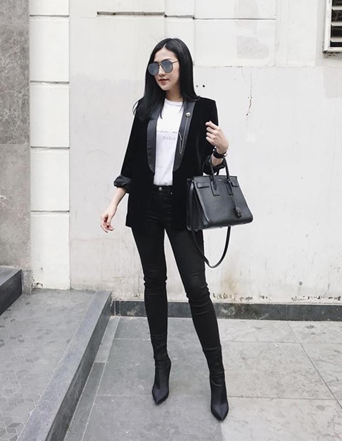 Đúng là đẳng cấp Hồ Ngọc Hà, Thanh Hằng, mặc quần vải đen cũng sang chảnh hết nấc! - 12