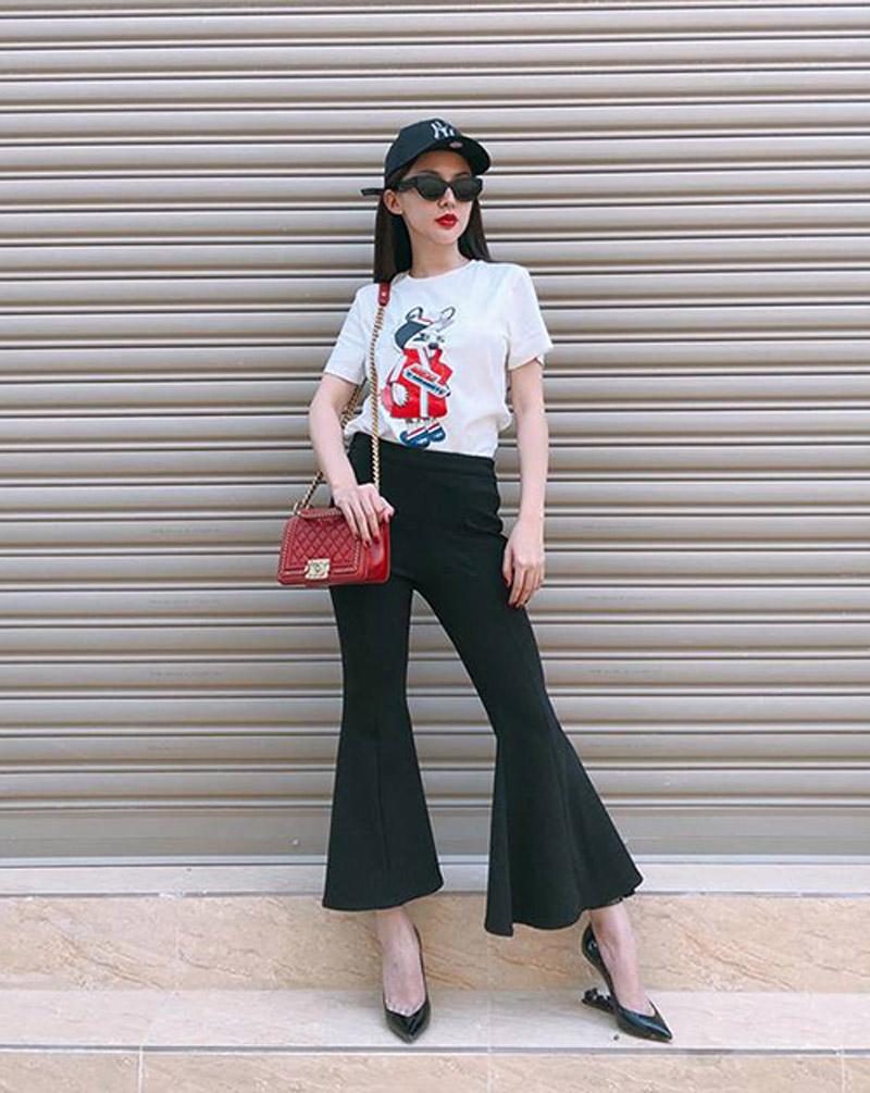 Đúng là đẳng cấp Hồ Ngọc Hà, Thanh Hằng, mặc quần vải đen cũng sang chảnh hết nấc! - 7