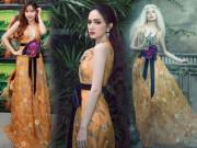 Thời trang - Hoa hậu Hương Giang đẹp lấn lướt đàn chị cùng tên khi đụng váy rực rỡ