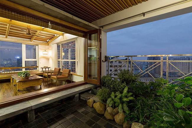 mang kien truc nha co vao can ho giua long thu do - 11