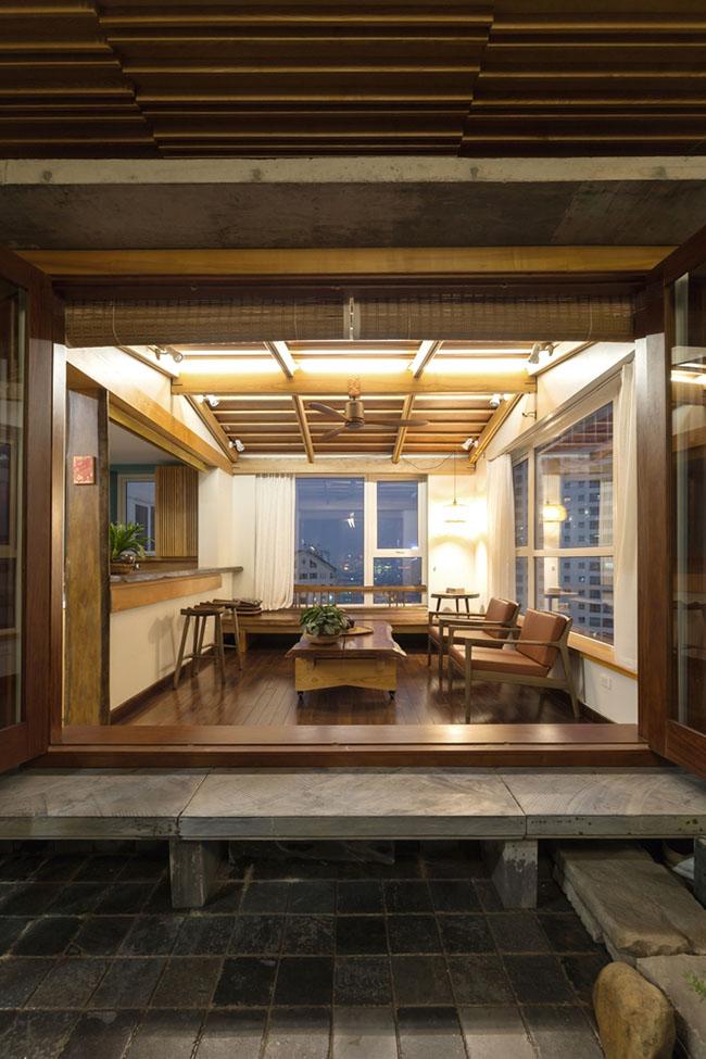 mang kien truc nha co vao can ho giua long thu do - 7