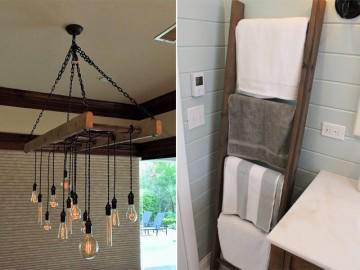 Bà mẹ trẻ khiến ai cũng nể phục khi tận dụng thang cũ làm “cả tá” vật dụng tiện lợi