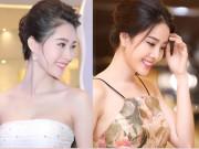 Làm đẹp - Trang điểm giống nhau, để cùng kiểu tóc, Nam Em như chị em sinh đôi với HH Thu Thảo!