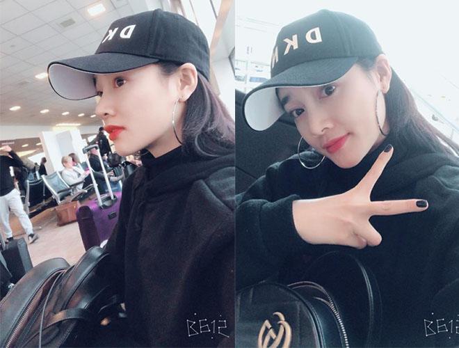 Nhã Phương che kín mặt về Việt Nam giữa ồn ào tình cảm Trường Giang - Nam Em - 1