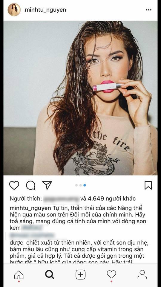 Minh Tú có là mỹ nhân tiếp theo dính thị phi vì quảng cáo mỹ phẩm? - 1