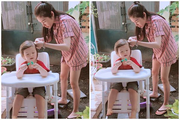 Mẹ 2 con Elly Trần chứng minh amp;#34;điểm 10amp;#34; về cách nuôi dạy con ngoan - 6