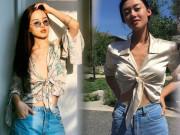 Thời trang - Sơ mi trễ vai, sơ mi giấu quần cũng không thể đọ được độ sexy với mốt sơ mi này