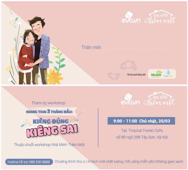 50 mẹ bầu đã sẵn sàng trải nghiệm Workshop amp;#34;Mang thai 3 tháng đầu: Kiêng đúng, kiêng saiamp;#34; - 1