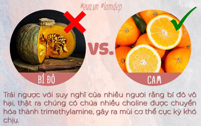 Bí đỏ sáng mắt nhưng cam thì có lợi ích hơn nhiều nhé!
