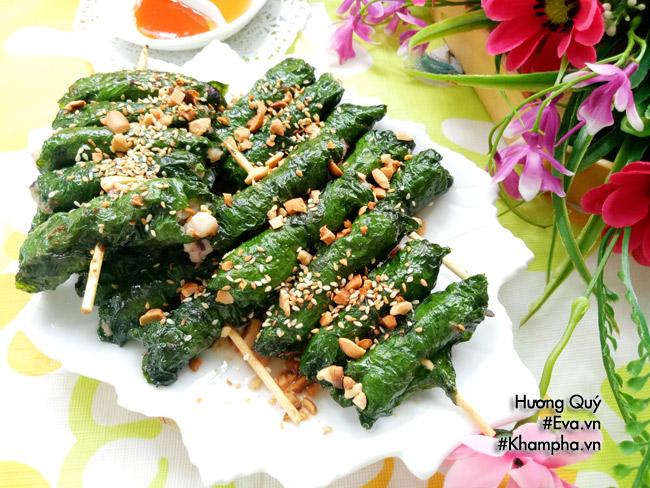 Chả mực cuộn lá lốt nướng thơm nức mũi, chồng con ăn sạch trơn không còn một miếng - 9