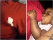 Nuôi con - Vợ vắng nhà, ông bố trẻ vẫn cho con bú ngon lành như một người mẹ thực thụ