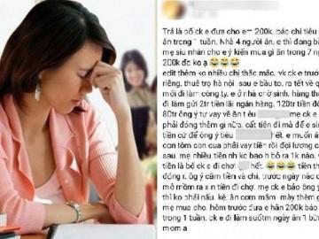 Bố chồng đưa 200 nghìn bắt đi chợ cả tuần, mẹ bầu đăng đàn nhờ “cao nhân” chỉ giáo