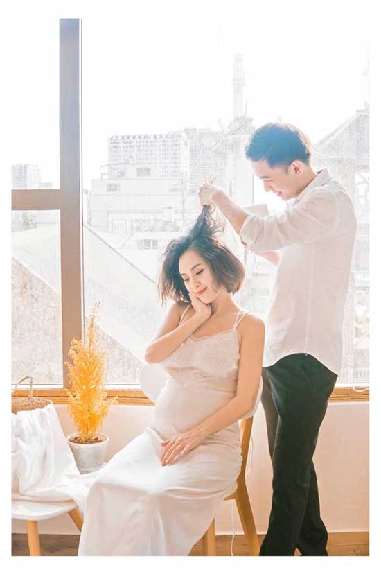 Ngắm bộ ảnh tuyệt đẹp của Văn Anh - Tú Vi trước ngày lâm bồn - 3