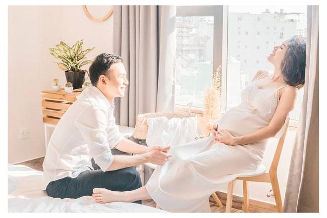 Ngắm bộ ảnh tuyệt đẹp của Văn Anh - Tú Vi trước ngày lâm bồn - 1