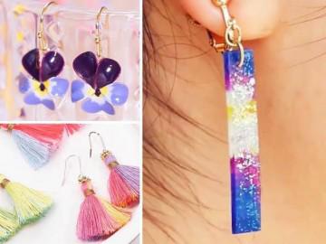 Bộ sưu tập bông tai chất như nước cất, tự tay mẹ làm cho bé