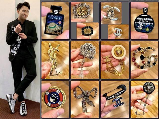 Không hổ danh là MC triệu đô, Trấn Thành mua 1 lúc 14 chiếc ghim cài áo hàng hiệu