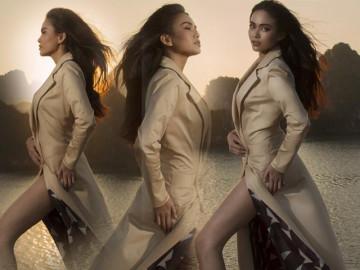 Á hậu Mâu Thủy khoe vóc dáng, thần thái quyền lực như một nữ thần biển cả