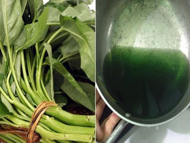 Nước luộc rau muống chuyển màu xanh đen: Dân mạng lo ngại hóa chất, chuyên gia lý giải sự thật