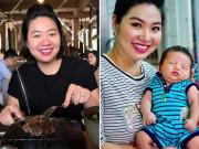 Bà bầu - Mang bầu mũi nở to, mặt mất nét khó nhận ra, Lê Khánh giờ "lột xác" đẹp mòn con mắt