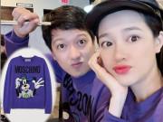 Thời trang - Đi lên từ nghèo khó, nên Trường Giang Nhã Phương cũng chỉ mua áo đôi "giá rẻ" để mặc