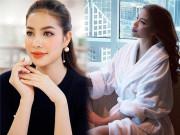 Làm đẹp - Phải chăng Phạm Hương mất tích là để PTTM: gương mặt phá nét lạ lẫm, cằm nhọn hoắt thế kia?