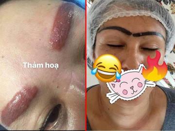 Cười rụng rốn với những thảm họa phun xăm lông mày, chị em xin địa chỉ để tránh xa
