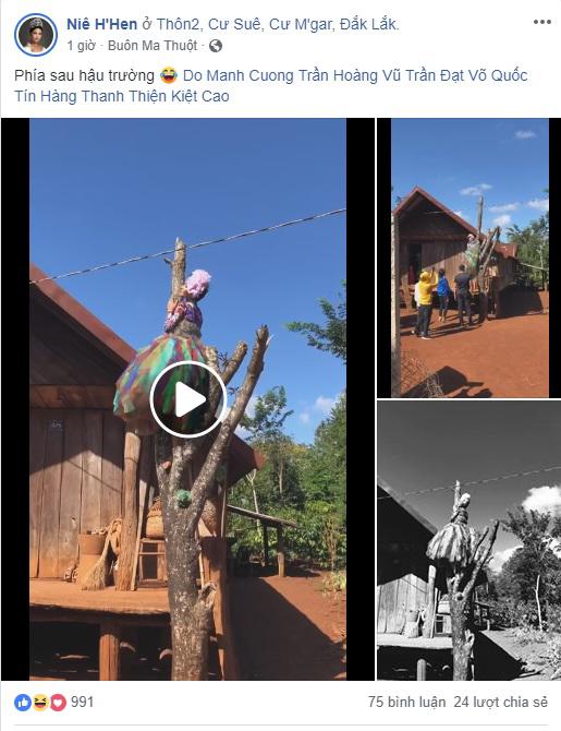 Diện váy chục triệu leo cây sang là thế, hậu trường Hamp;#39;Hen Niê khiến fan vừa thương vừa kinh ngạc - 1